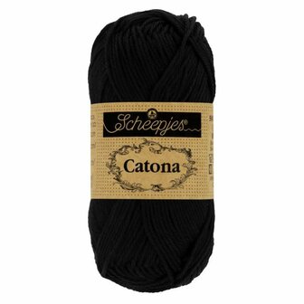 Scheepjes Catona 100 gram kleur 110 Jet Black