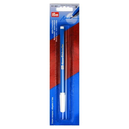 Prym Aqua Trickmarker, Water Soluble Pen, Sewing Accessory for