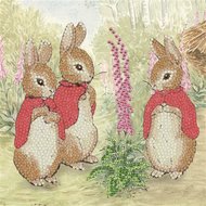 Crystal Card Kit | Diamond painting The Flopsy Bunnies